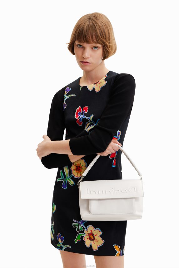 Women DesigualMidsize half logo crossbody bag Accessory 68X24096