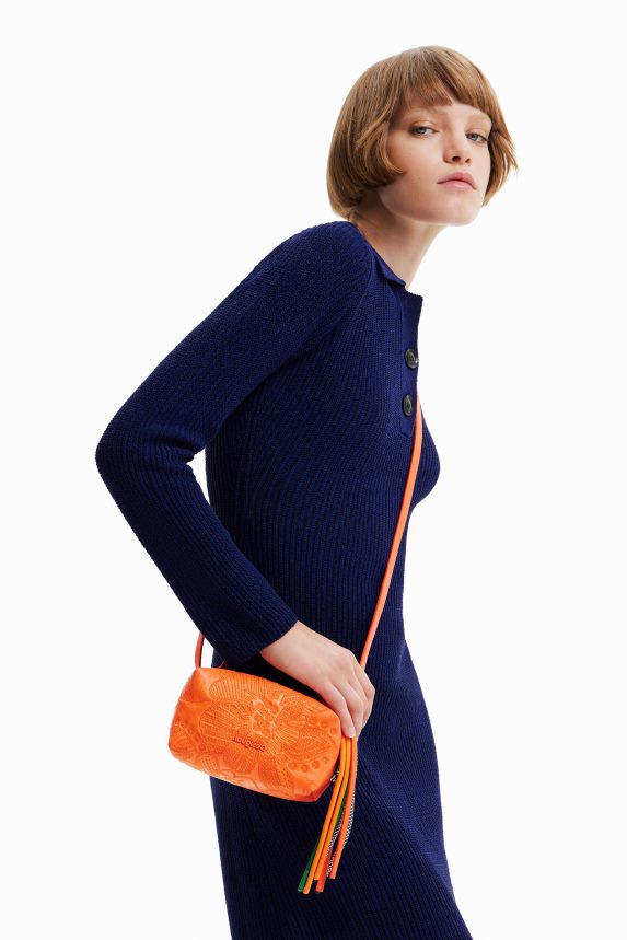 Women DesigualMini crossbody bag with embroidered flowers Accessory 68X2401329