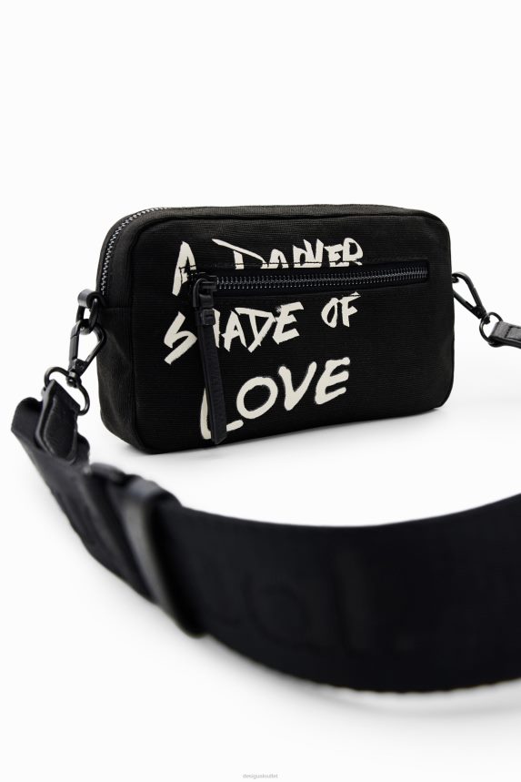 Women DesigualSmall canvas newspaper crossbody bag Accessory 68X2401272