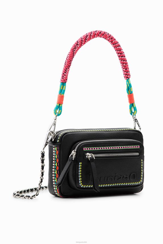 Women DesigualSmall embroidered crossbody bag Accessory 68X24025