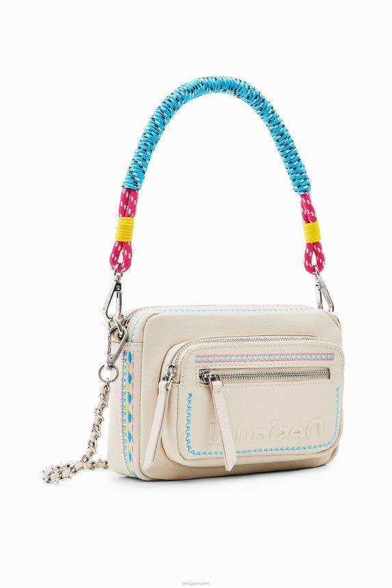 Women DesigualSmall embroidered crossbody bag Accessory 68X240402