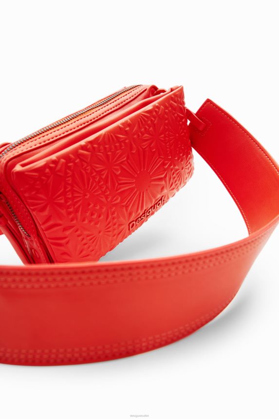 Women DesigualSmall geometric embossed crossbody bag Accessory 68X2401288