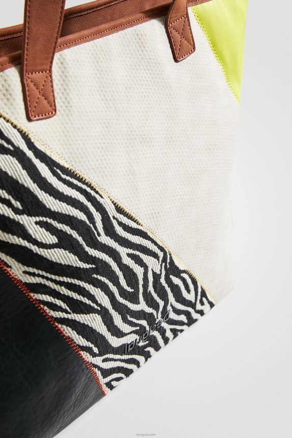 Women DesigualXL patchwork shopper Accessory 68X2401398