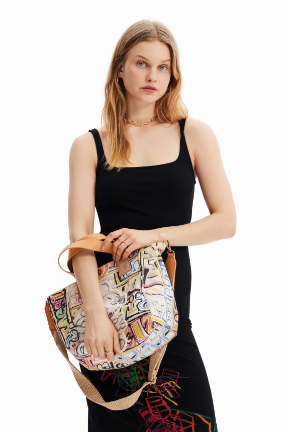 Women DesigualMidsize Disney's Mickey Mouse tote bag Accessory 68X240365