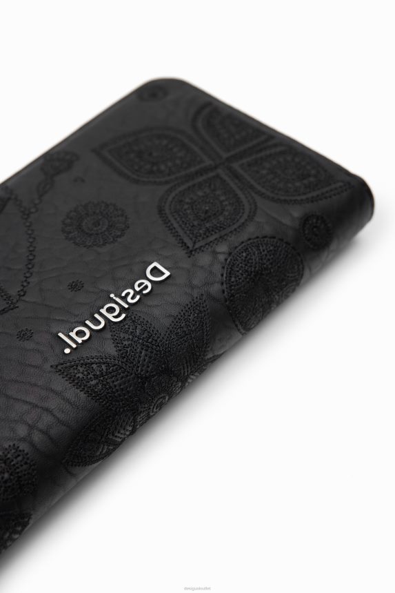 Women DesigualLarge floral embroidery wallet Accessory 68X2401237