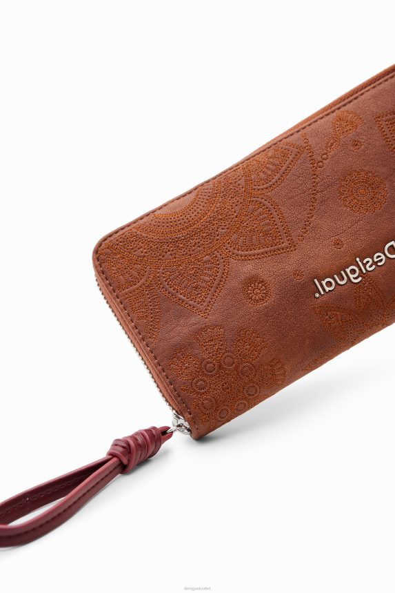 Women DesigualLarge floral embroidery wallet Accessory 68X2401294