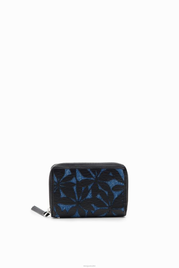 Women DesigualSmall die-cut floral wallet Accessory 68X2401224