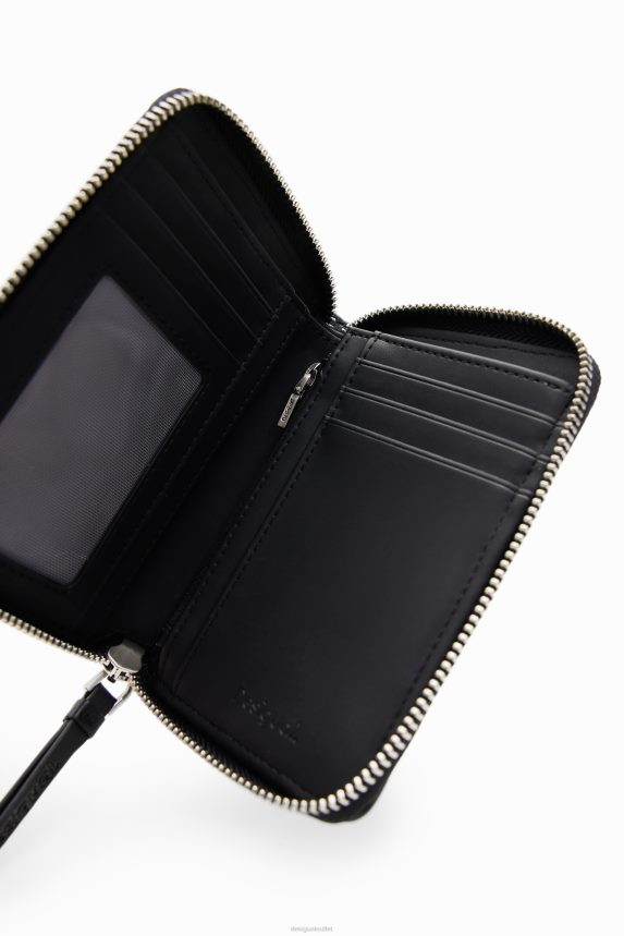 Women DesigualSmall die-cut floral wallet Accessory 68X2401224