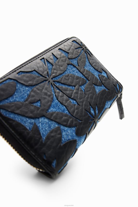 Women DesigualSmall die-cut floral wallet Accessory 68X2401224