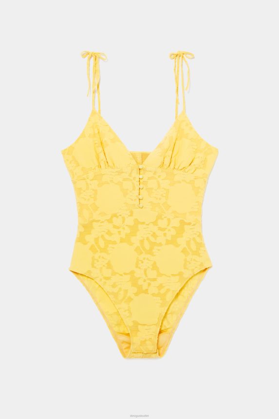 Women DesigualEmbroidered bodysuit fine straps Clothing 68X2401134