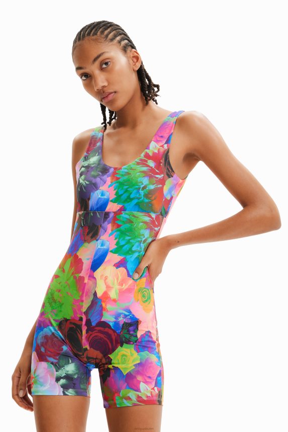 Women DesigualFloral sport unitard Clothing 68X240340