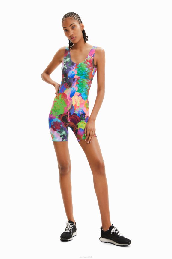 Women DesigualFloral sport unitard Clothing 68X240340