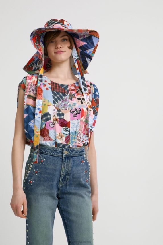 Women DesigualJohnson Hartig patchwork bodysuit Clothing 68X240878