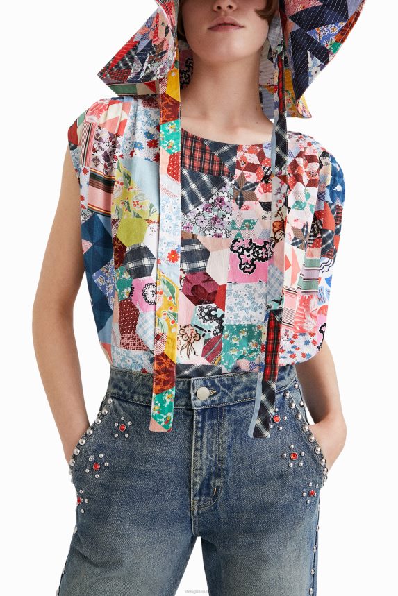 Women DesigualJohnson Hartig patchwork bodysuit Clothing 68X240878