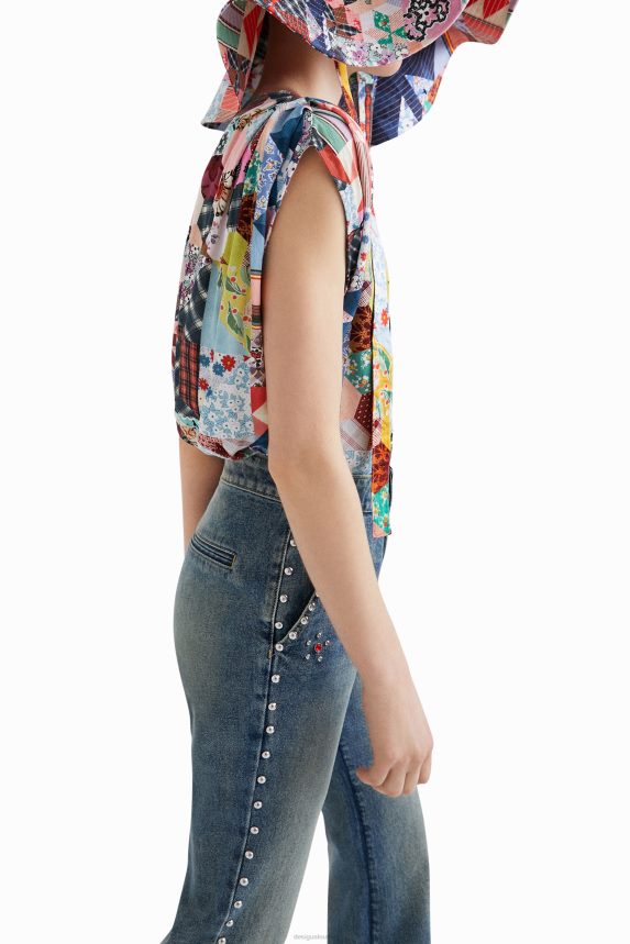 Women DesigualJohnson Hartig patchwork bodysuit Clothing 68X240878