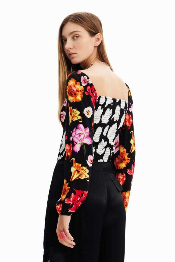 Women DesigualM. Christian Lacroix floral bodysuit Clothing 68X240425