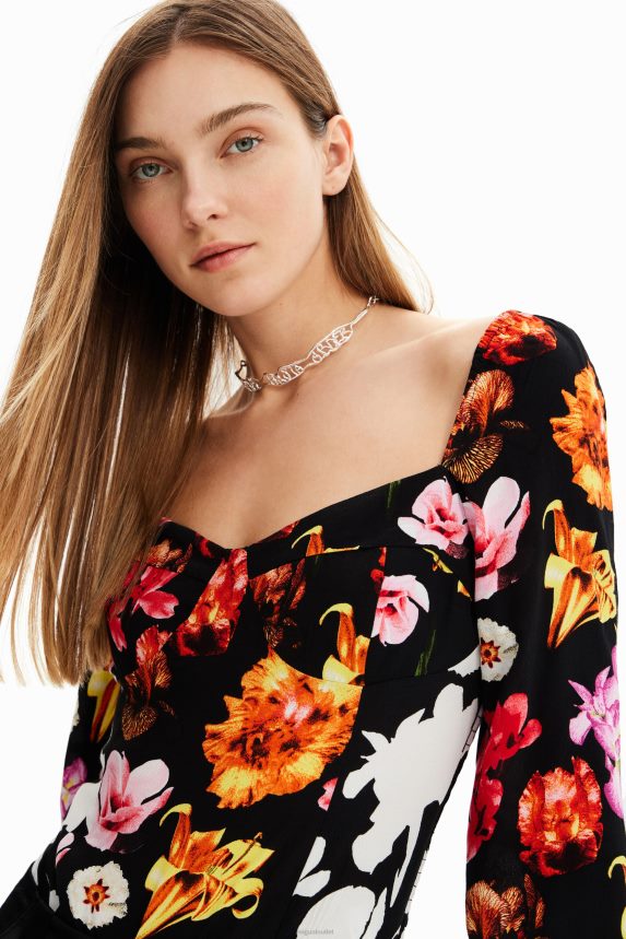 Women DesigualM. Christian Lacroix floral bodysuit Clothing 68X240425