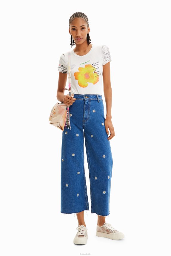 Women DesigualRibbed print bodysuit Clothing 68X240524