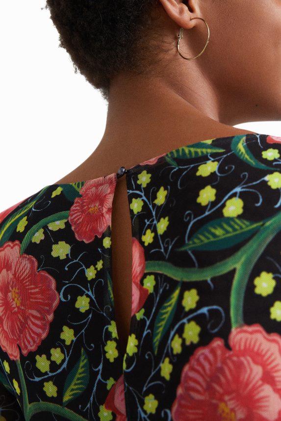 Women DesigualSlim floral bodysuit Clothing 68X2401088