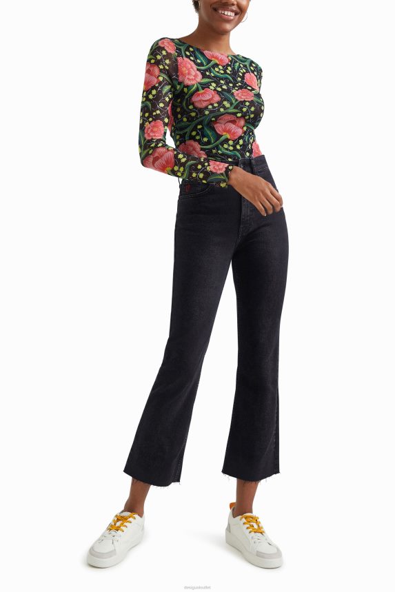 Women DesigualSlim floral bodysuit Clothing 68X2401088