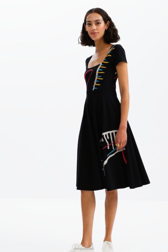 Women DesigualArty A-line knit dress Clothing 68X240860