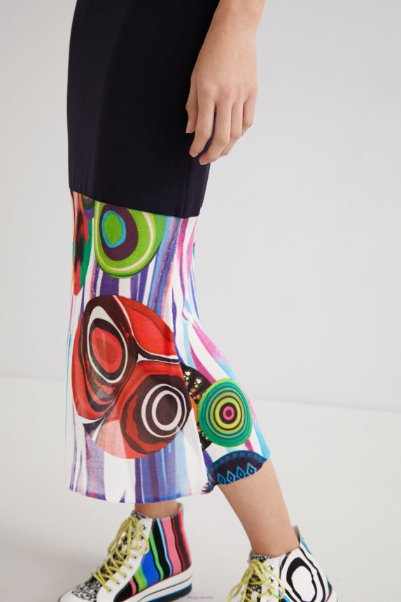 Women DesigualArty hem dress Clothing 68X240994