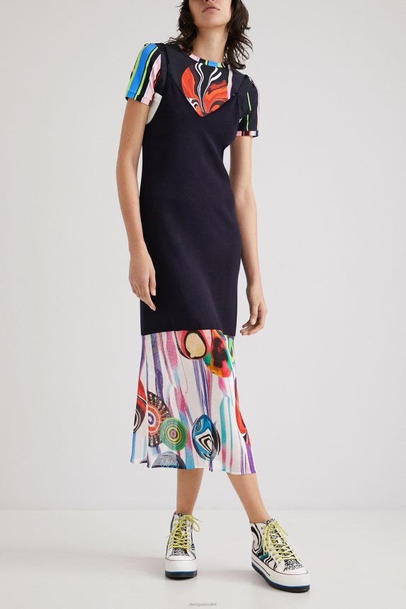 Women DesigualArty hem dress Clothing 68X240994