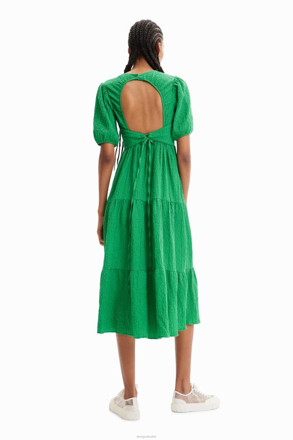 Women DesigualBack neckline midi dress Clothing 68X240605