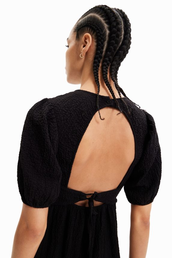 Women DesigualBack neckline midi dress Clothing 68X240814