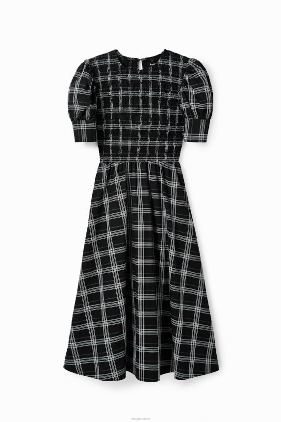 Women DesigualCheck midi dress Clothing 68X240214