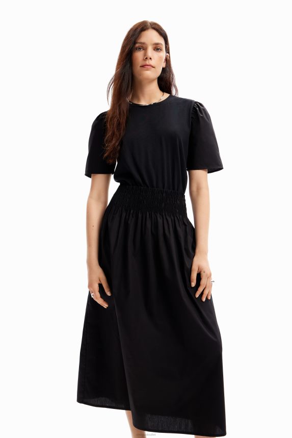 Women DesigualCombination midi dress Clothing 68X240151