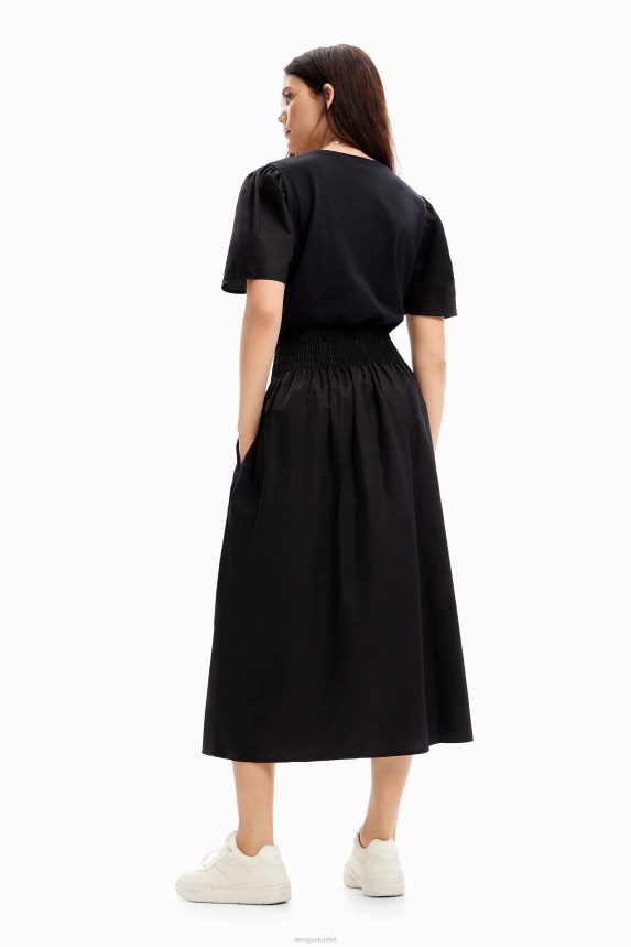 Women DesigualCombination midi dress Clothing 68X240151