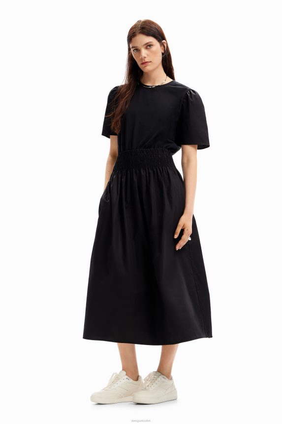 Women DesigualCombination midi dress Clothing 68X240151