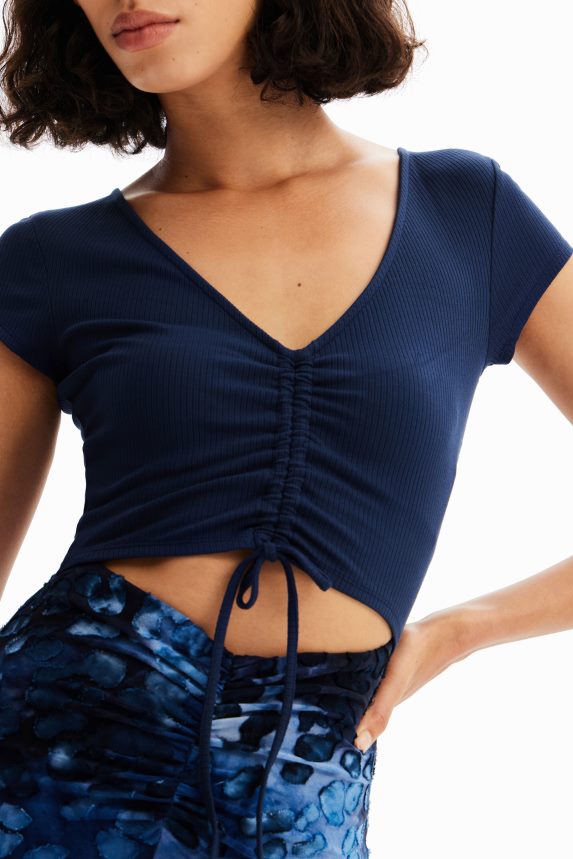 Women DesigualCombination textured animal-print long dress Clothing 68X240591