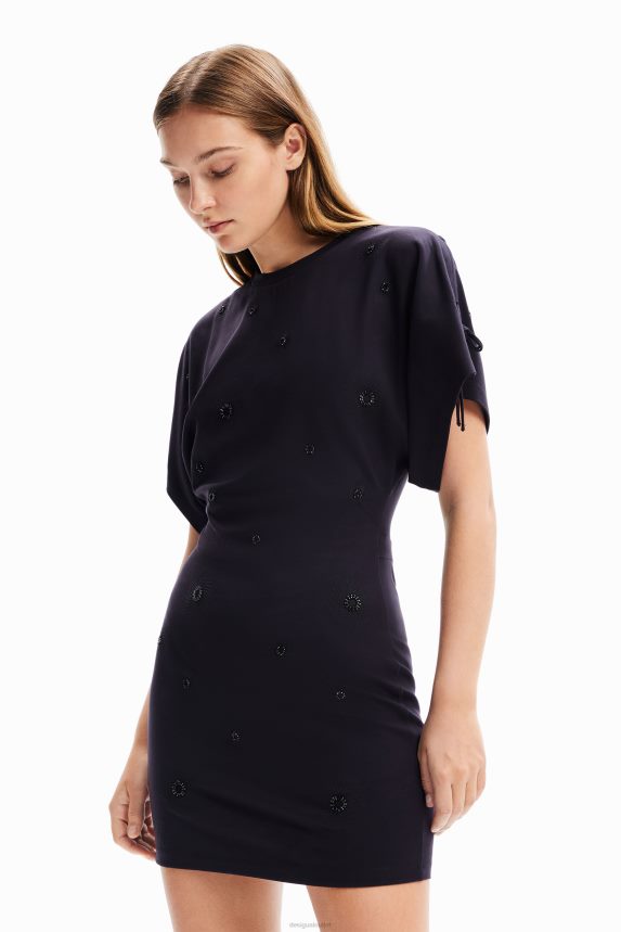 Women DesigualEmbroidered mini dress Clothing 68X240180