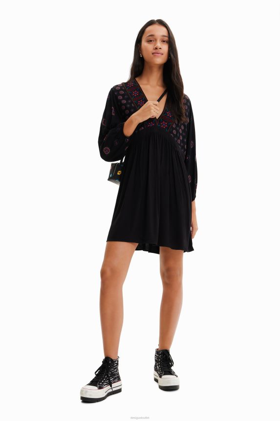 Women DesigualEthnic-print short dress Clothing 68X240410