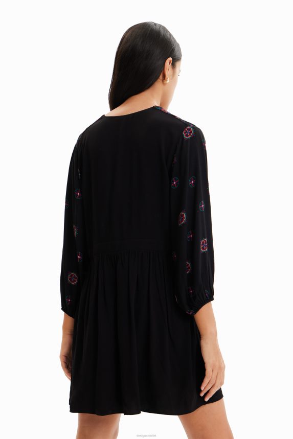 Women DesigualEthnic-print short dress Clothing 68X240410