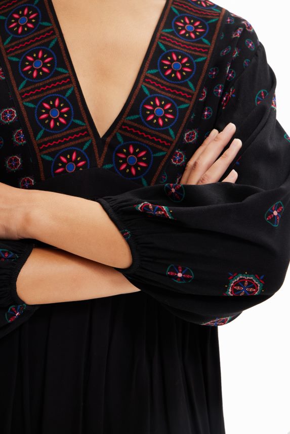 Women DesigualEthnic-print short dress Clothing 68X240410