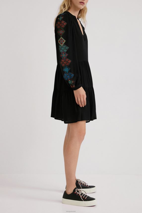 Women DesigualEthnic sleeve dress Clothing 68X2401092