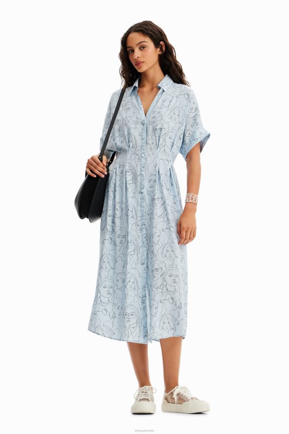 Women DesigualFaces shirt dress Clothing 68X240176