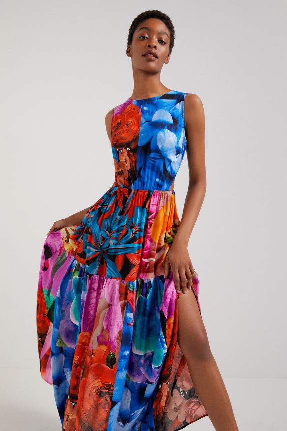 Women DesigualFloral cut-out dress Clothing 68X240482