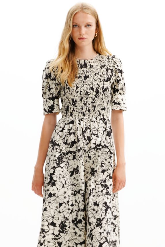 Women DesigualFloral midi dress Clothing 68X24083