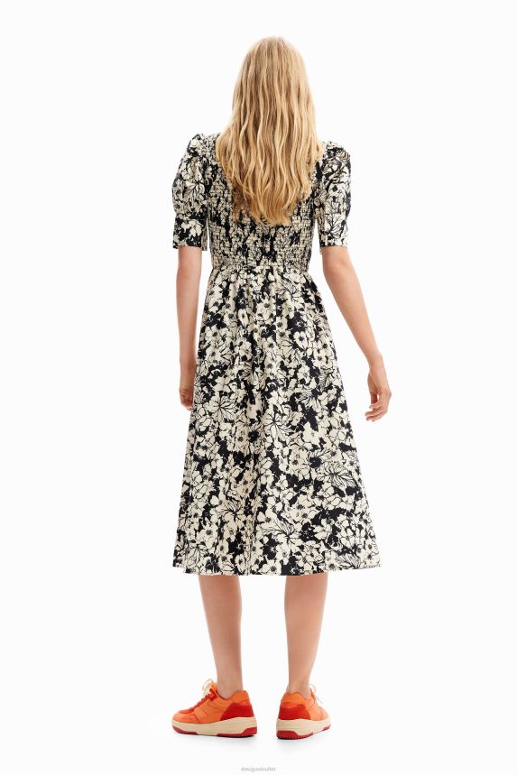 Women DesigualFloral midi dress Clothing 68X24083