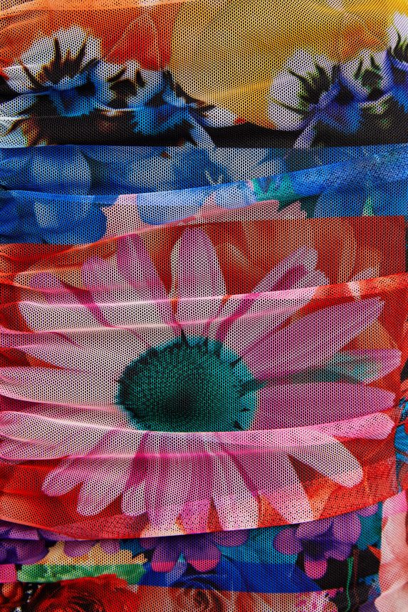 Women DesigualFloral ruched dress Clothing 68X2401063