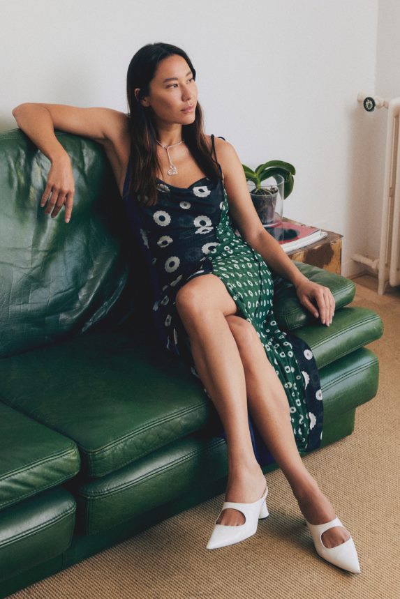 Women DesigualGeometric midi slip dress Clothing 68X24077