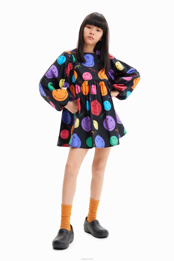 Women DesigualLoose Smiley dress Clothing 68X2401736