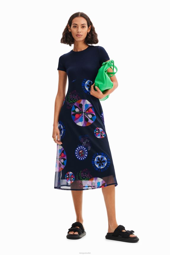 Women DesigualM. Christian Lacroix combination dress Clothing 68X24059