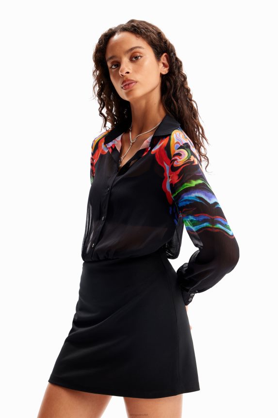 Women DesigualM. Christian Lacroix combination short dress Clothing 68X24013