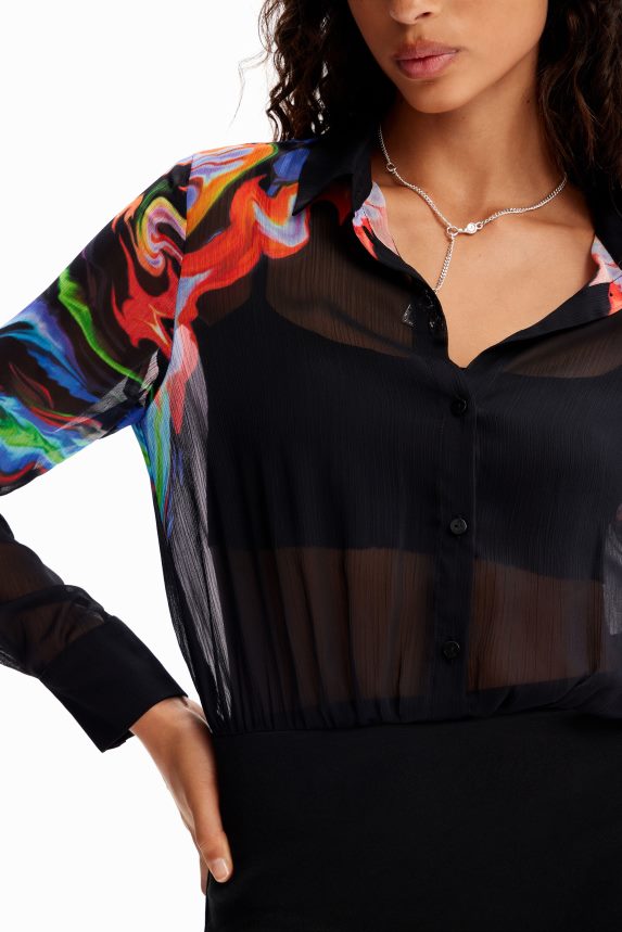 Women DesigualM. Christian Lacroix combination short dress Clothing 68X24013