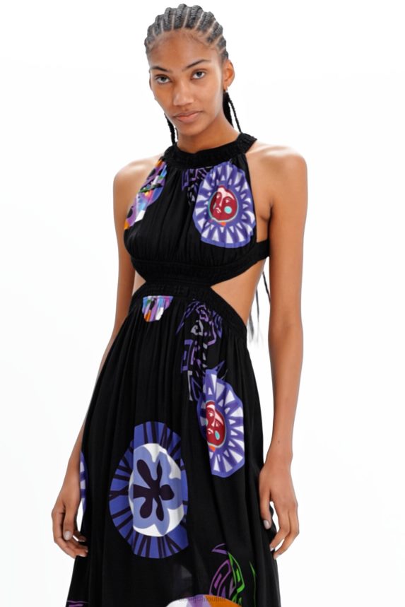 Women DesigualM. Christian Lacroix cut-out midi dress Clothing 68X240932